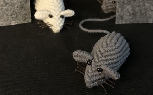 小老鼠教程 | 小心Macrame逼真小老鼠