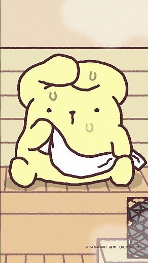 Pompompurin in his wellness era ✨ #Pompompurin #HelloKittyandFriends #Sanrio