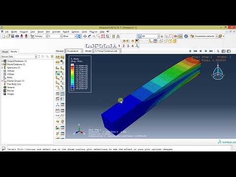 Abaqus Tutorials For Beginners- Analysis of a cantilever beam in Abaqus