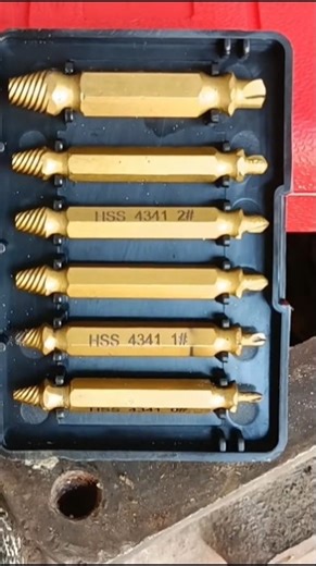 Professional damaged screw extractors High-Speed Steel remove stripped broken stuck screws and bolts