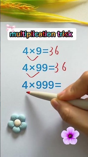 Master this simple multiplication trick to solve math problems in seconds! 🧠✨ #math #hacks #mathhack