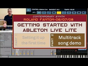 Roland Fantom 0 - How to build and play a song in Ableton Live Session View (Part 2 of 2)