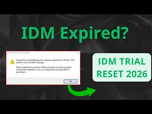 2 Ways to Reset IDM Trial 30 Days | Tool & Regedit Method (2026)