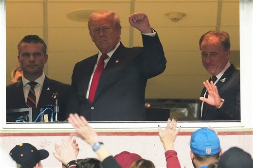 Trump booed during historic NFL appearance Sunday