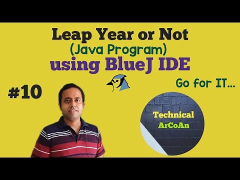 Leap Year or Not Java Program | BlueJ IDE | ICSE IX & X | Java Programming