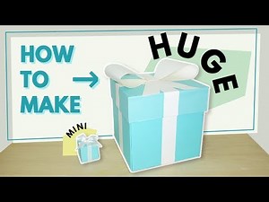 巨大30公分爆炸禮物盒教學(中文字幕請開設定) / How to make huge explosion box tutorial | 安妮, 手作吧!