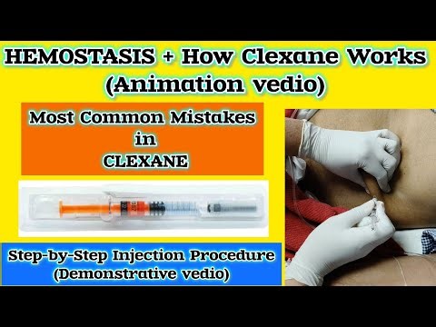 HEMOSTASIS & CLEXANE Explained | Mechanism, Mistakes & Injection Procedure#‪@SmartMedicalKnowledge‬