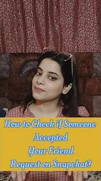 How To Check if Someone Accepted Your Friend Request on Snapchat👈#shorts #shortvideo #shamiyaansari