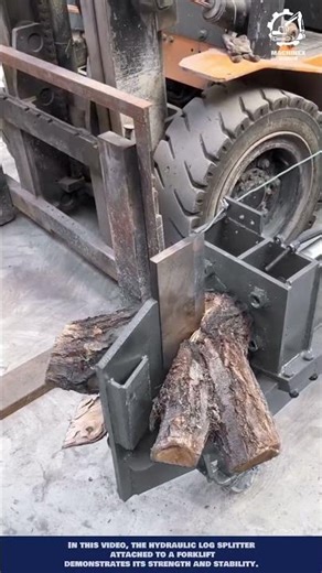 Smart Hydraulic Splitter Machine: Powerful Wood Splitting Innovation #machineinnovation