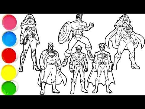 How to draw super heroes in minutes-Wonder Woman, Captain America, Supergirl, Superman, Flash, Robin