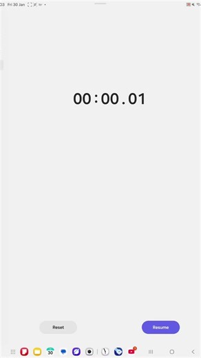 1 millisecond on stopwatch!