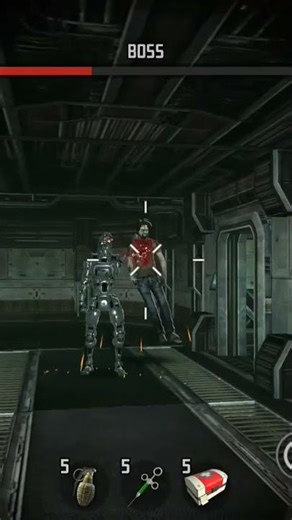 ROBOT BOSS IN (LAST HOPE 3) USING ONLY PISTOL 🔫