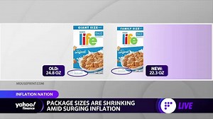 Food package sizing is shrinking amid inflation