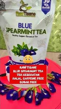 RAW TISANE BLUE SPEARMINT TEA, RELIEVES STRESS, DIGESTIVE ISSUES. Mega Lima9