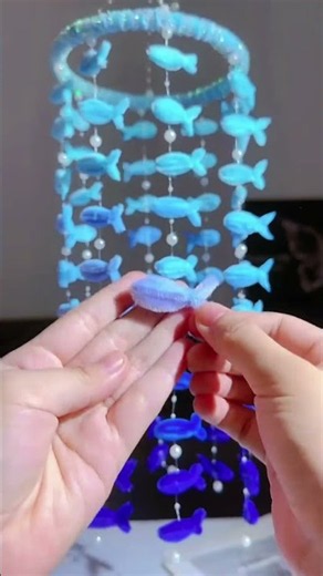 A little fish wind chime made from pipe cleaners is just so romantic—simple and quick to make!