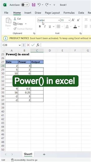 Excel POWER Function Tutorial | Easy Explanation with Examples