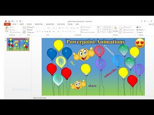 How make Balloons Animation in Powerpoint| Flying Balloons Animation Best presentation in PPT ||#ppt