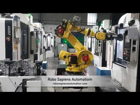 Robo Sapiens Automation Cylinder Block Handling By Robot