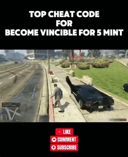GTA 5 Become Invincible for 5 Minutes Cheat Code | God Mode | Play with MH#gta #gta5 #gtaonline