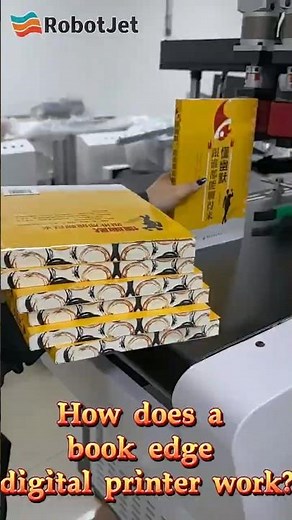 How does a book edge digital printer work