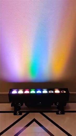Battery dmx wireless pixel control bar wall washer light 9x18w 6in1 RGBWAUV