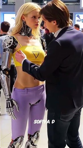 The Cyborg Kiss: Her reaction is priceless! 🤯 #trandingshorts