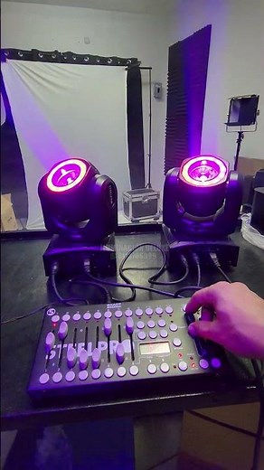 Automatic movement tutorial using the DMX console on BEAM 60w robotics with RGBW LED ring 😍