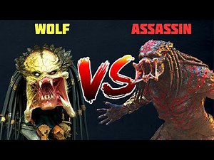 Wolf VS Assassin | PREDATOR FIGHT YAUTJA | WHO WINS?