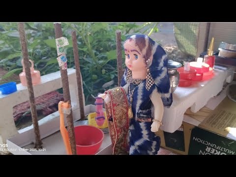 Barbie doll Morning routine/Sita Geeta Ki Kahani/ Barbie doll bedtime story/Barbie gudiya/Part -62