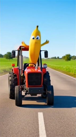 Banana Finds a Tractor 🍌🚜 | Funny Kids Shorts