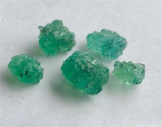 Natural Zambian Emerald Rough Lot Green Emerald Raw Crystals, 21.76 Ct Uncut Emerald Rough Gemstone - Etsy Canada