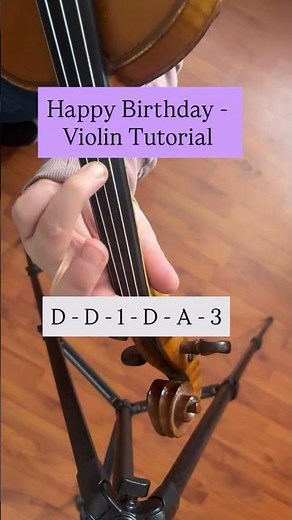 Violin Tutorial - Happy Birthday! Follow for more Violin Tutorials!
