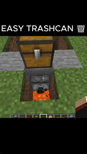 Minecraft Automatic Trashcan🗑️ #minecraft #MinecraftShorts #gaming