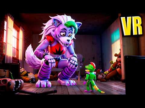 VR Giga Monty shrinks down to save Roxy from Mimic and Monster in BONELAB FNAF COOP