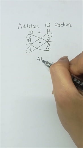 Addition of Faction ✨ #maths #mathematics #shorts