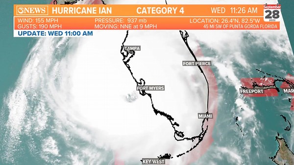 14K views · 134 reactions | The eyewall of high end, Cat 4 Hurricane Ian is now moving onshore at Sanibel Island where a wind speed was reported at 71 mph with a gust of 98 mph. Maximum sustained winds are 155 mph. https://www.kiiitv.com/article/weather/hurricane/coastal-bend-tropical-updates/503-ae45f06f-8c18-4264-8299-dbcd7cb0ca67 | KIII 3 News | Facebook