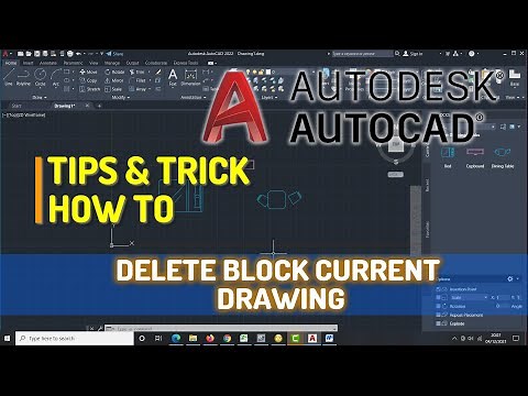 AutoCAD How To Delete Blocks Current Drawing