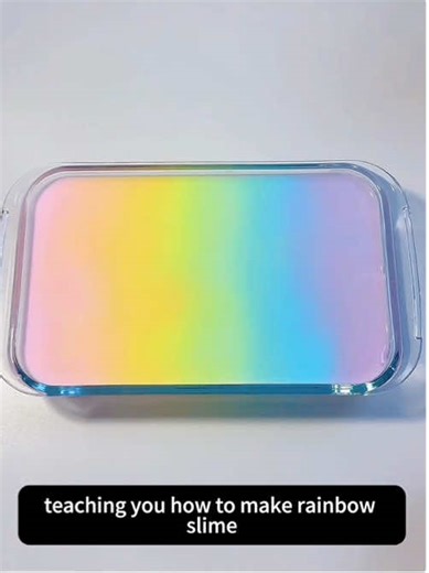 Easy Rainbow Slime DIY Tutorial