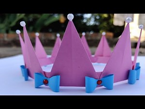 Birthday Crown Making || Queen Crown 👑 Making || Easy Paper Crown