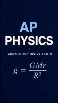 AP Physics C: Mechanics | Deriving Gravity Inside the Earth (The Shell Theorem) #premiumtutor