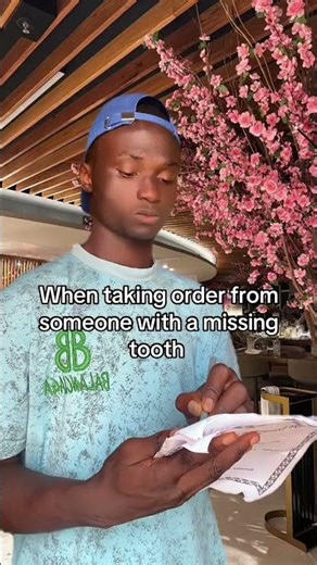 Has a missing tooth #fyp #relatable #funny #muyiwagod