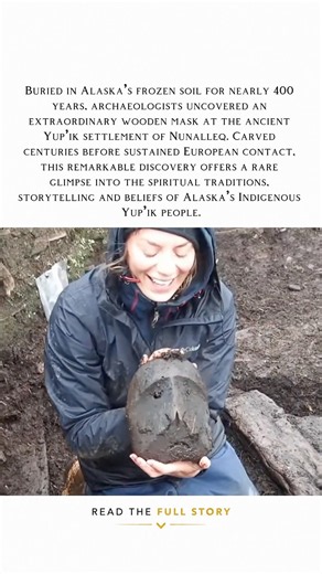 A 400-Year-Old Mask Emerges from Alaska’s Frozen Ground