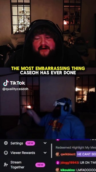 Caseoh reacts to the most embarrassing thing he's ever done on stream. #caseoh #caseohfunnymoments #caseohfunnyclips #caseohclips #vr