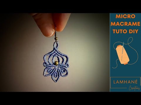 Micro-Macramé Earrings Tutorial “Amber”