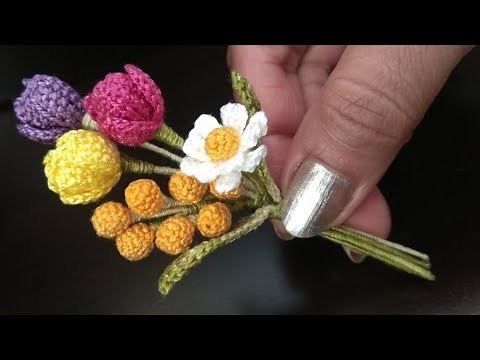 HOW TO MAKE CROCHET BROOCH | BEAUTIFUL FLOWER BROOCH