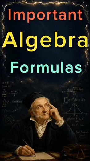 Important Algebra Formulas Every Student Must Know | Learn Algebra Fast #maths #shorts #education