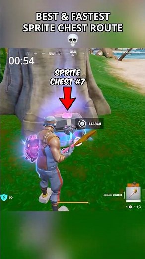 Best and Fastest Sprite Chest Route 💀 #fortnite #relishh