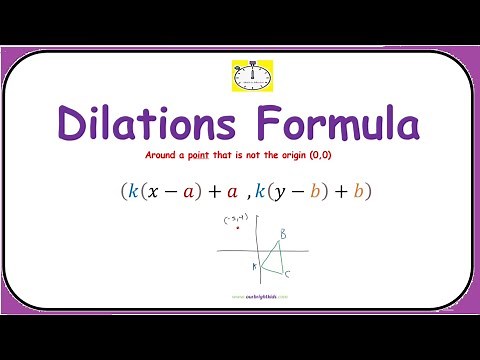 Dilation Formula - From Point not origin (0,0) | #math