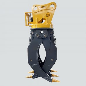 [Hot Item] Excavator Hydraulic Log Grapple, Rotating Wood Stone Bucket Grapple