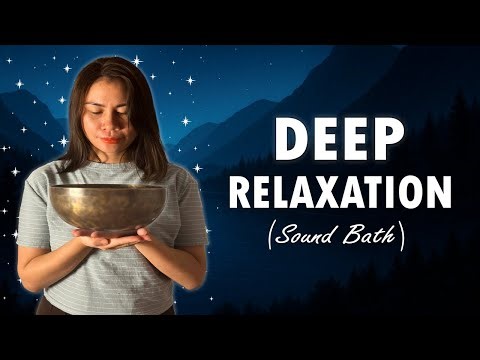 Healing Your Body and Mind with Tibetan Singing Bowl Resonance - Sound Bath Meditation To Sleep